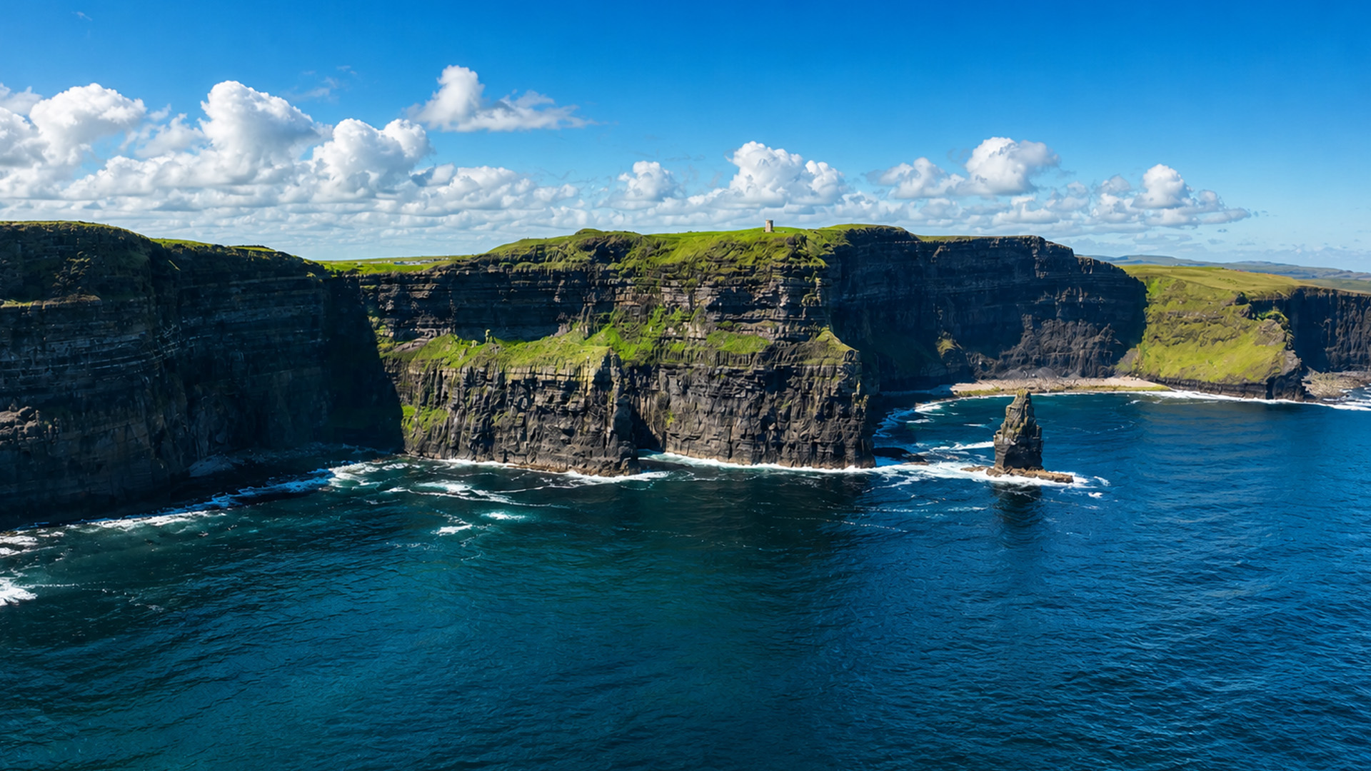 Cliffs that stand against constant waves