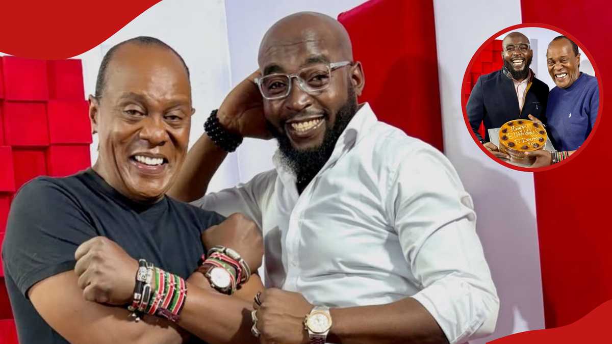 Jeff Koinange surprises co-host Patrick Igunza with cake on his 41st ...
