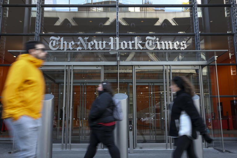 New York Times stock plunges 13% as subscriber growth slows