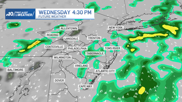 Mild tonight before rain moves in Wednesday