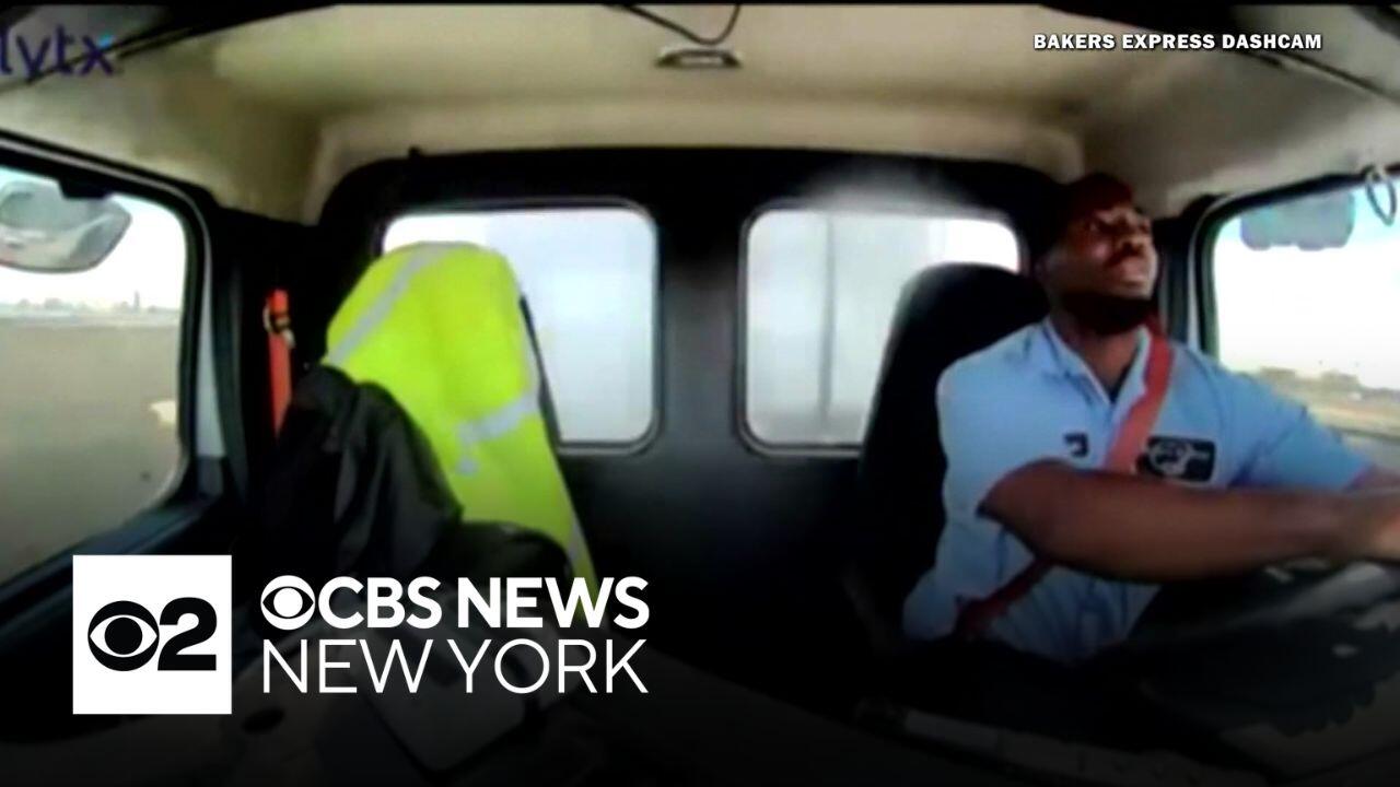 Driver of truck hit by plane on NJ Turnpike out of hospital, father says