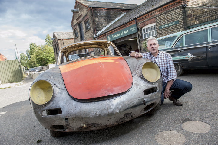 Crash damaged classic Porsche gets metal makeover - Rust to riches ...