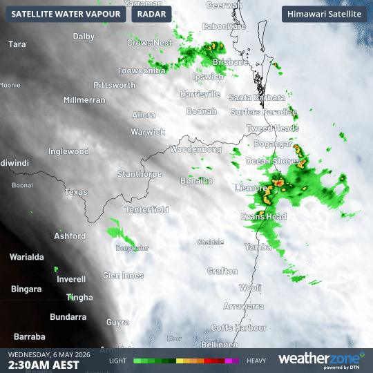 Welcome rain for dry parts of northern NSW, southern Qld