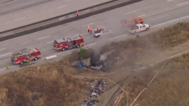 San Pedro tunnel fire delays full reopening of 110 Freeway