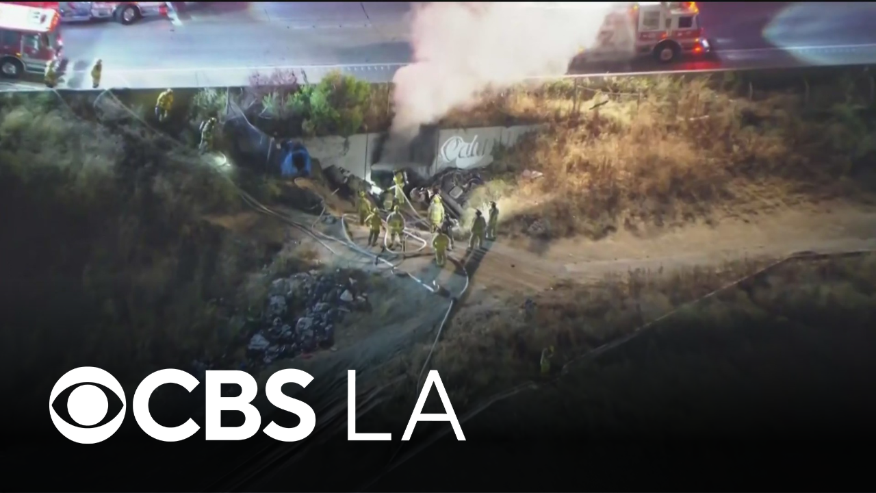 Northbound 110 Freeway still closed due to tunnel fire burning under road