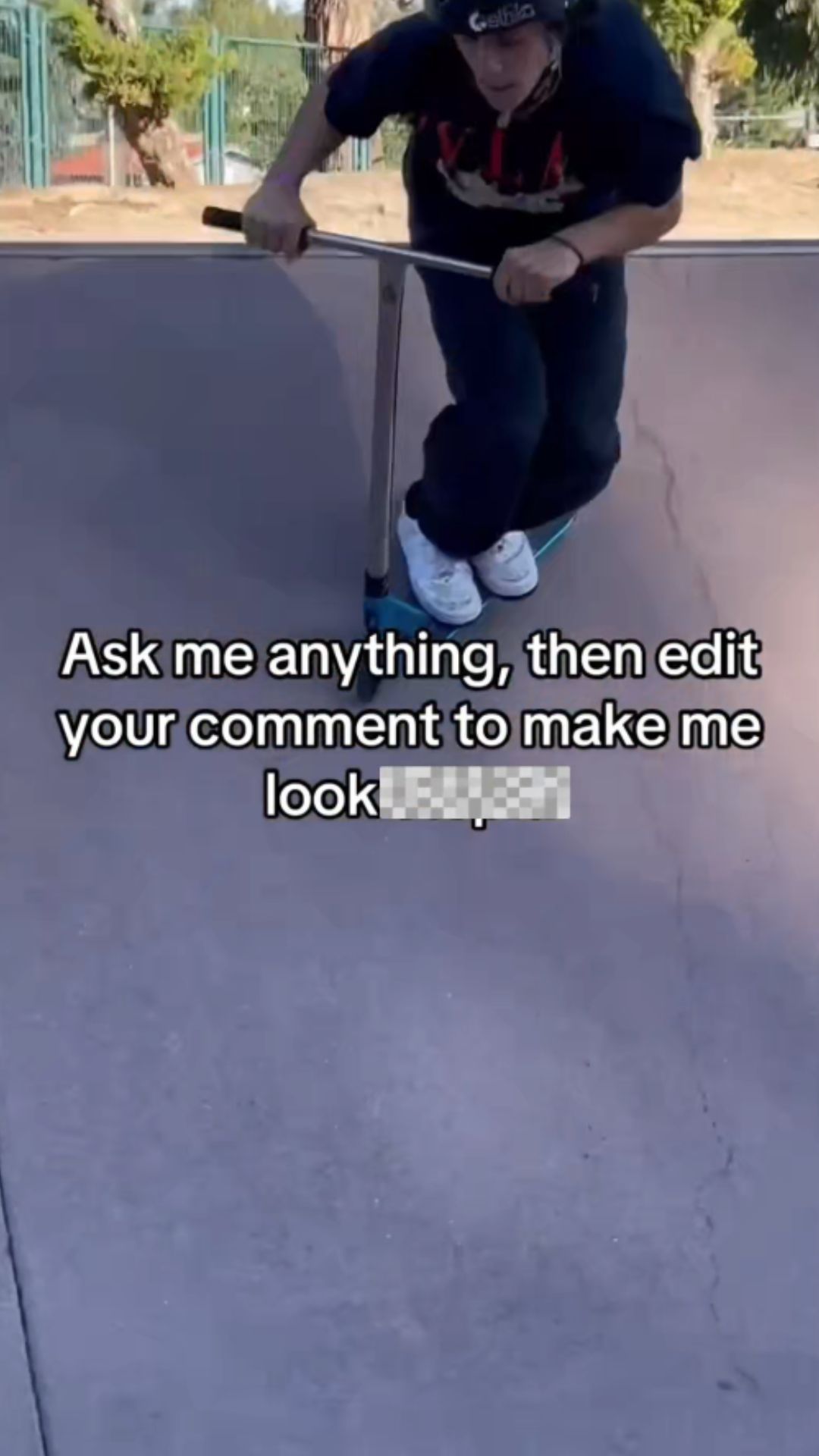 This scooter rider started a comment trend that backfired fast