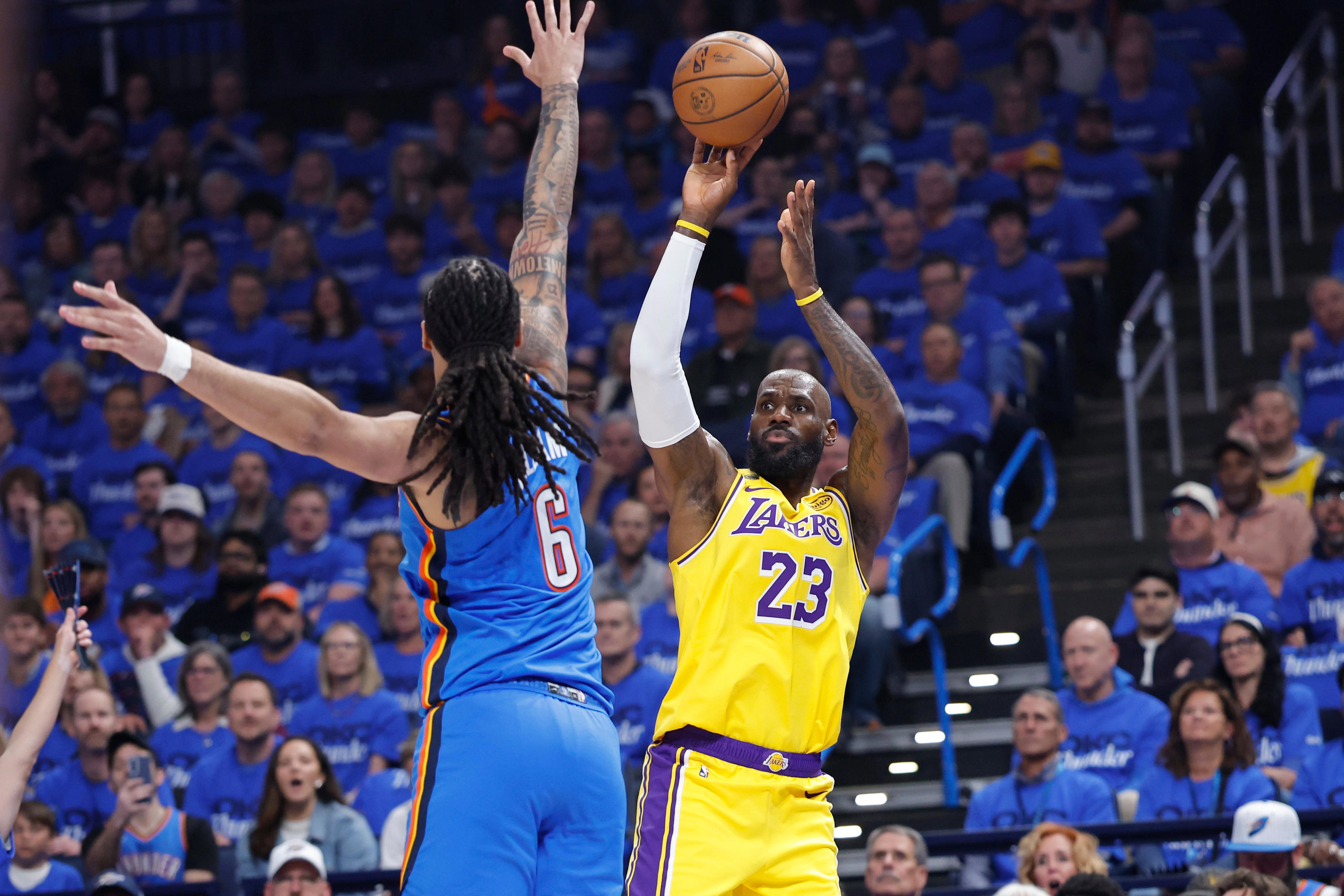 LeBron James keeps it blunt after OKC's Game 1 win over Lakers: 'We're ...