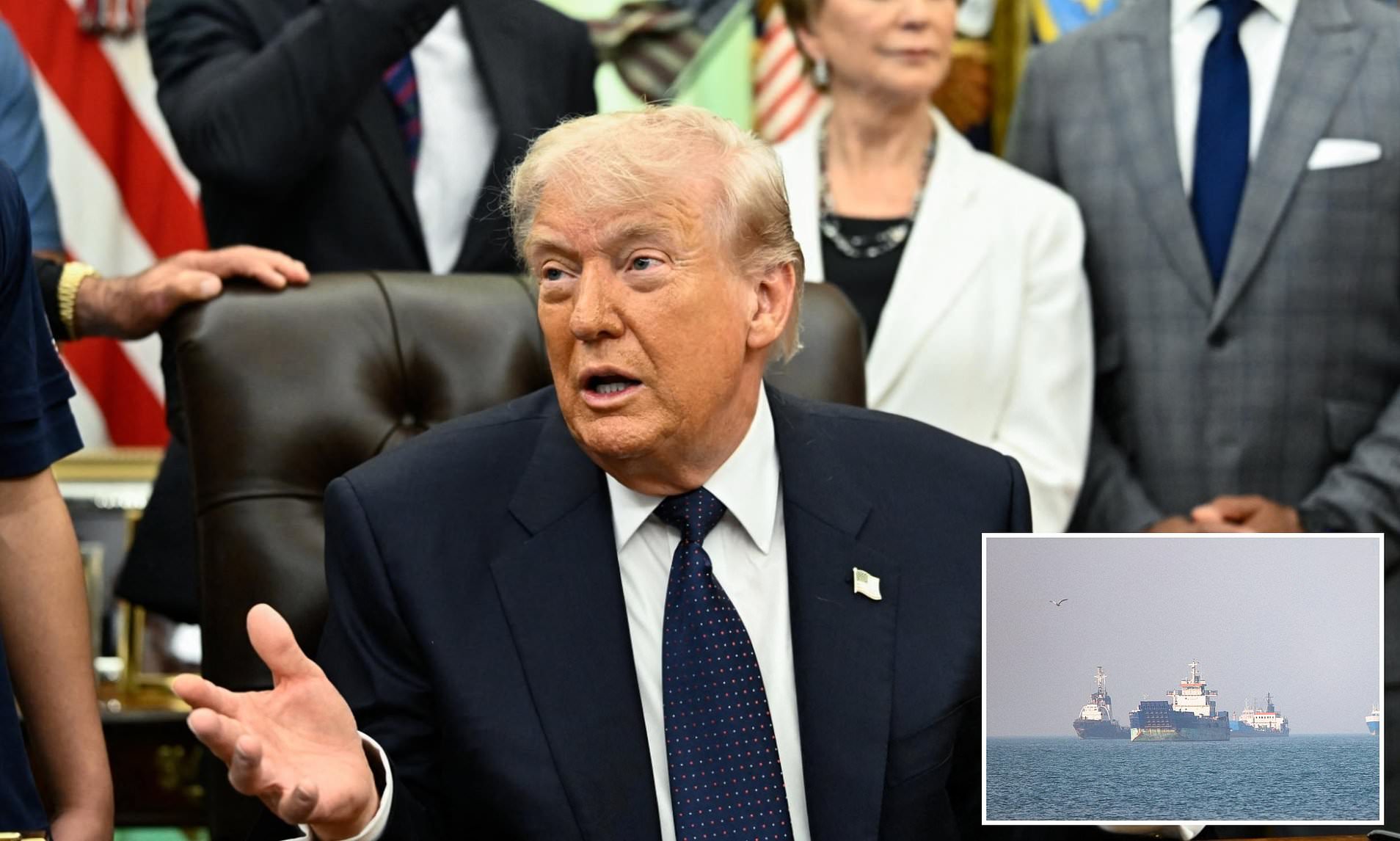Trump announces pause on breaking Iran's blockade of Strait of Hormuz