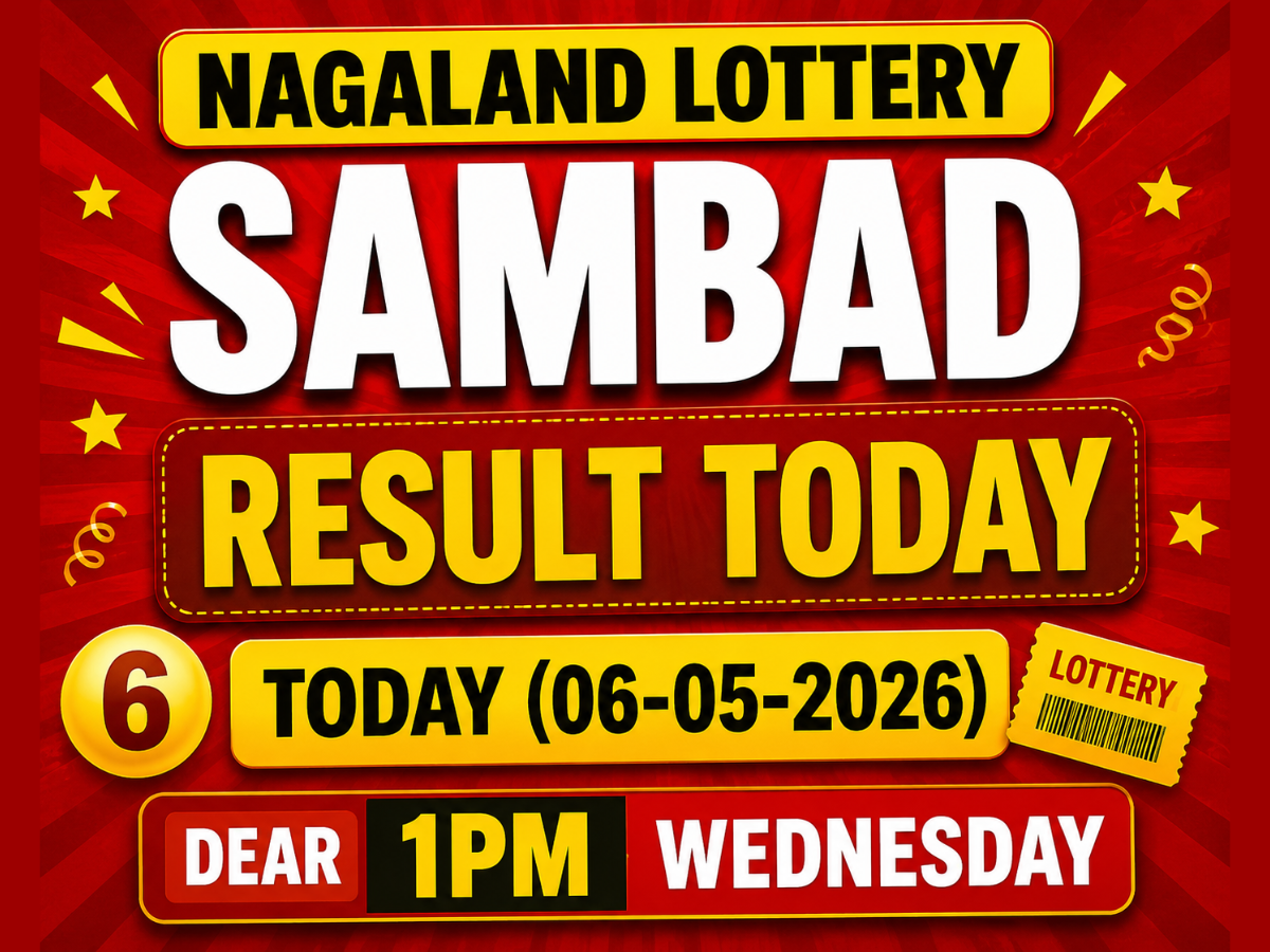 Nagaland Dear Lottery 1 PM draw result out today (6 May 2026); check Rs ...