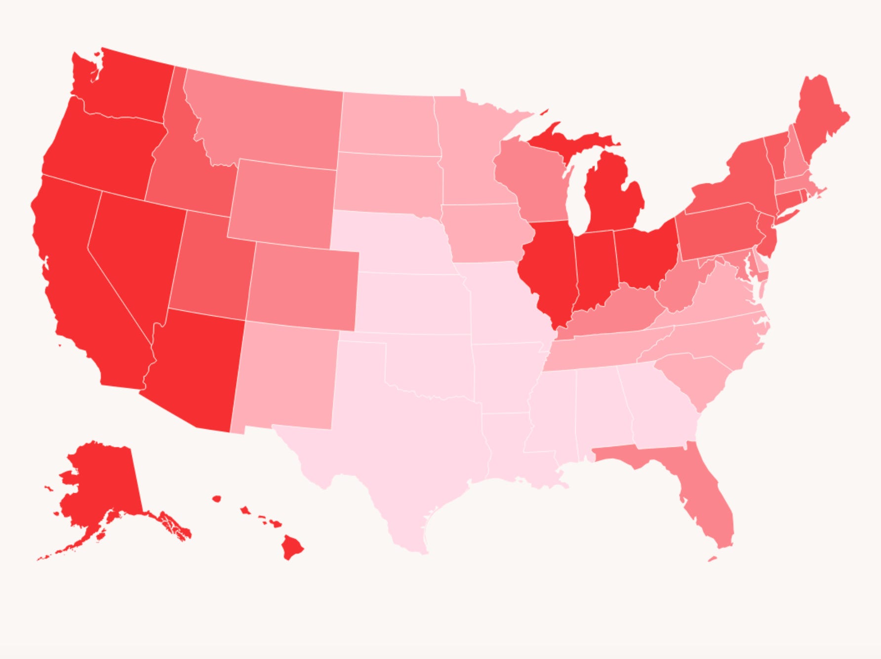 Map shows how the price of gas in your state compares with the rest of the US