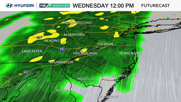 Much-needed rain hits Philadelphia region Wednesday. Here's the weather ...
