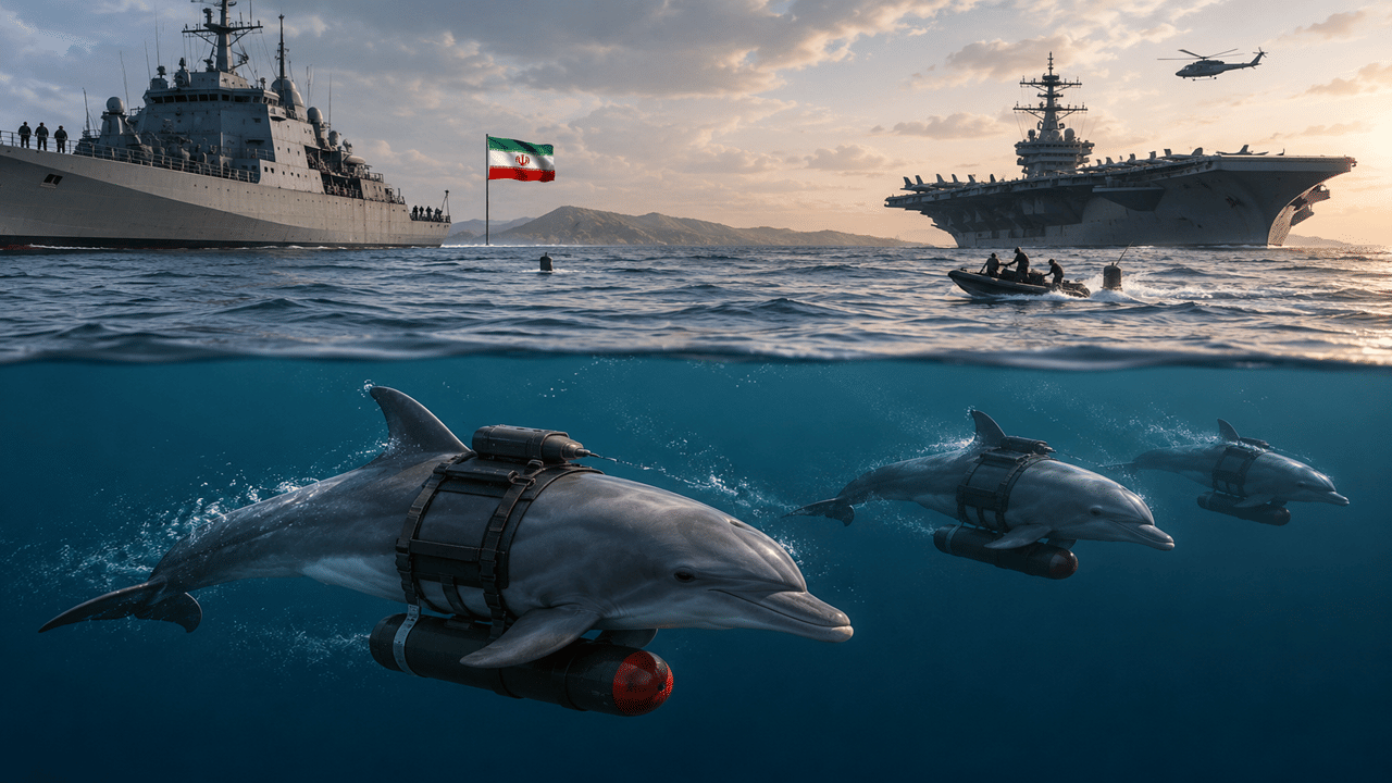 Iran's 'kamikaze dolphins' claim sparks debate, US dismisses reports