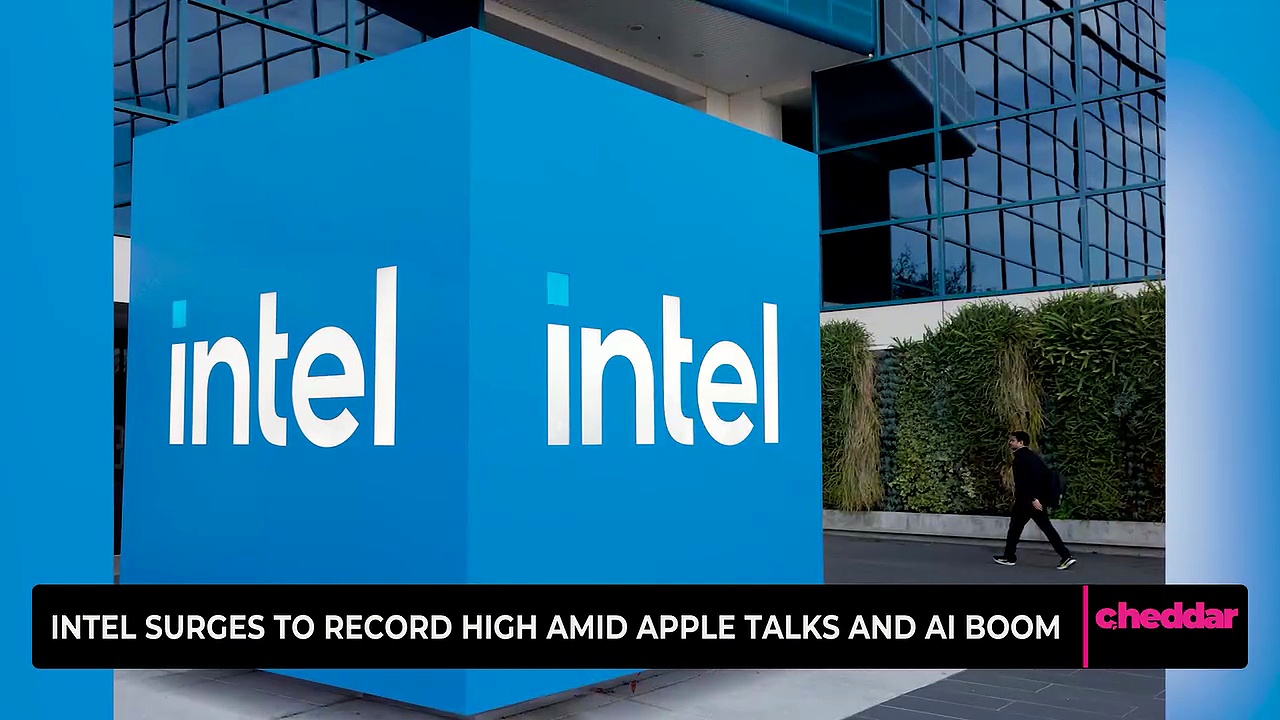 Intel surges to record high amid Apple talks and AI boom