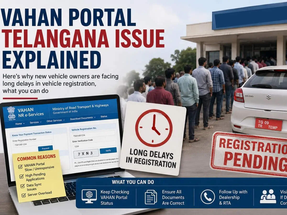 Vahan portal Telangana issue explained: Here's why new vehicle owners ...