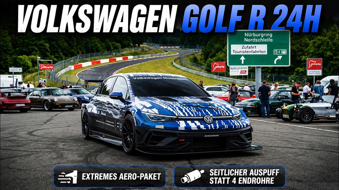 VW Golf R 24H: Rennversion des Golf 8 R (MK8.5) eskaliert
