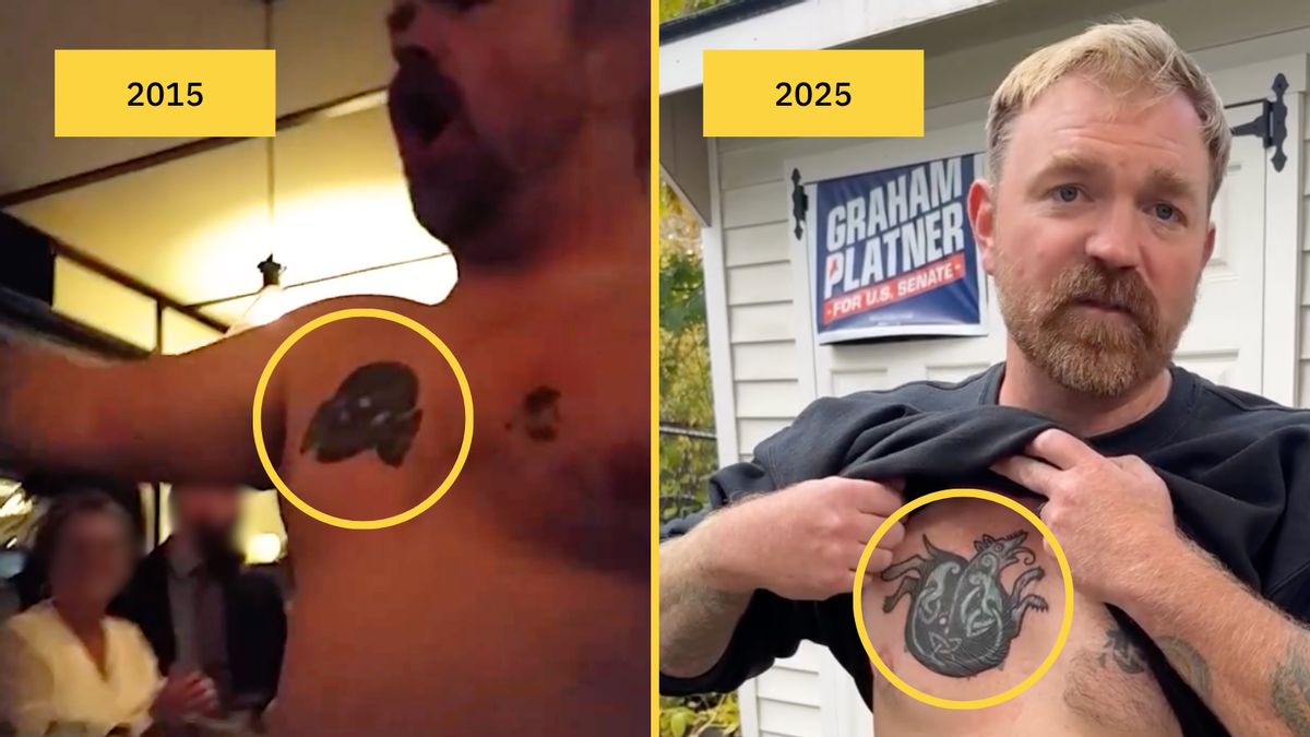Posts claim Senate candidate Graham Platner has tattoo of Nazi symbol. That's not the full story