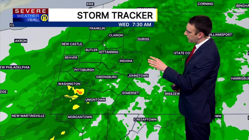 Steady rain Wednesday morning, with temperatures dropping