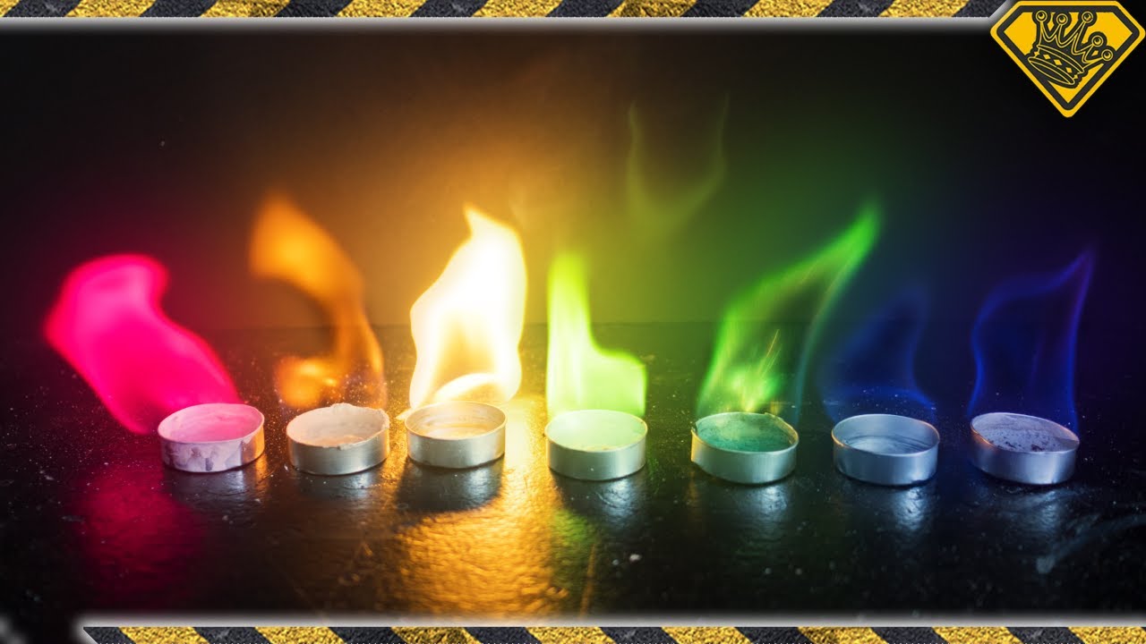 How to create beautiful rainbow fire using simple chemical steps