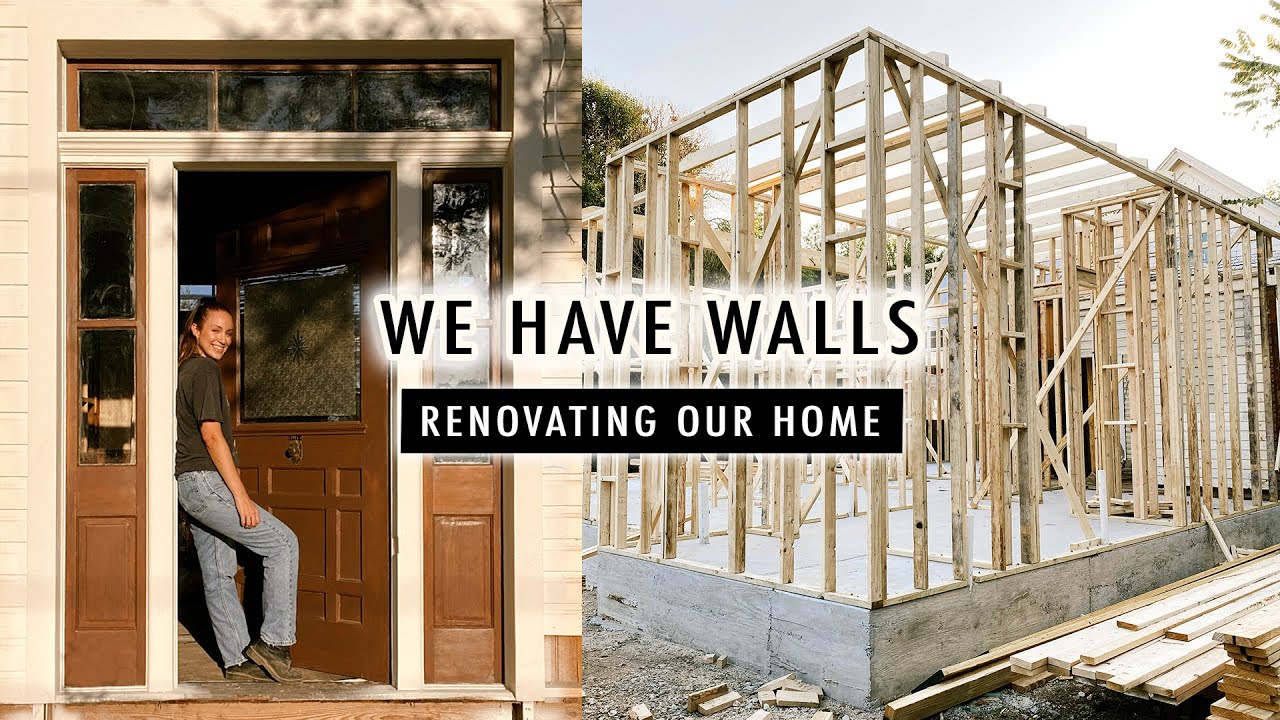 We have walls and a front door makeover update