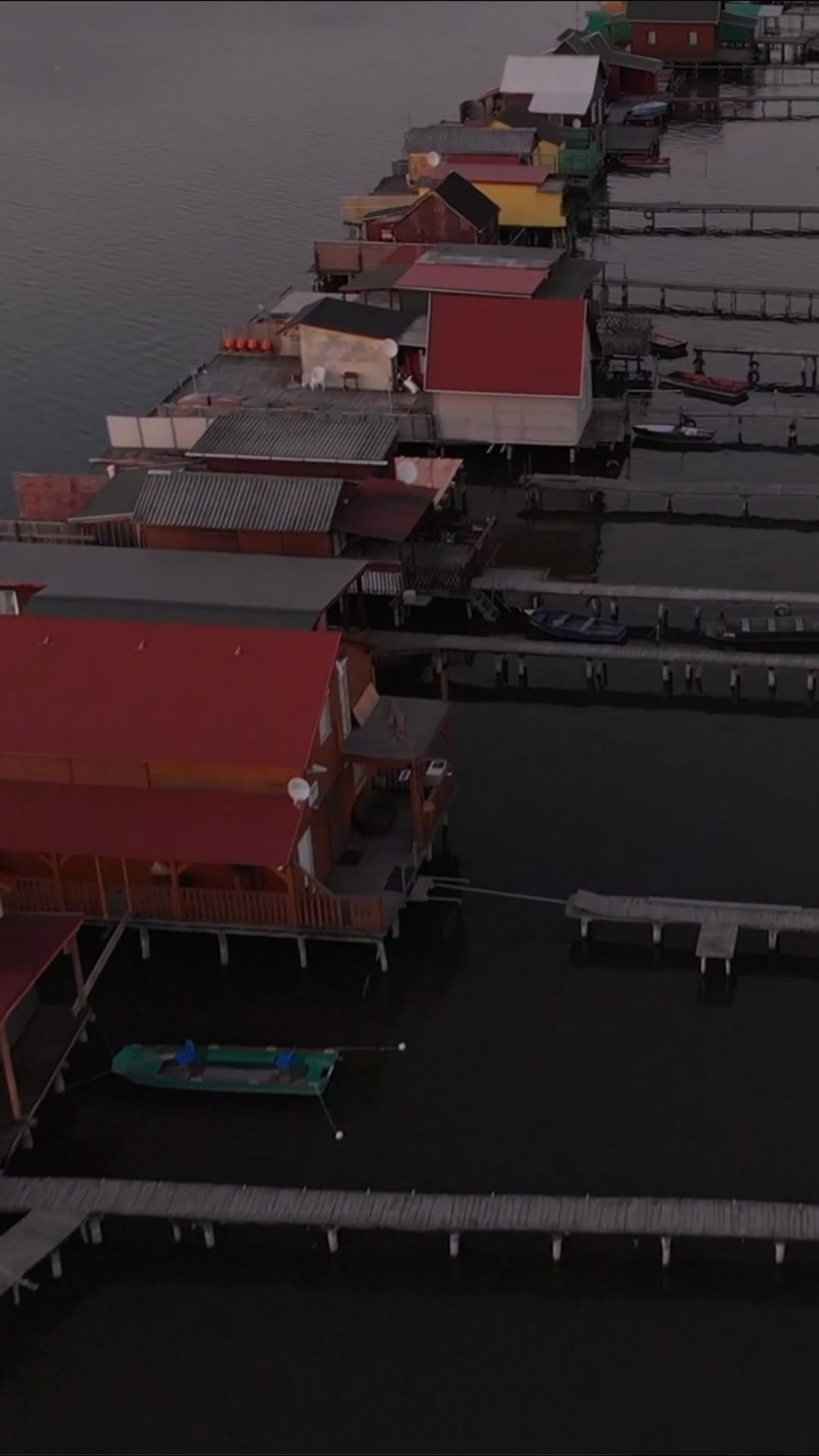 Drone explores Bokodi, Hungary’s idyllic floating fishing village