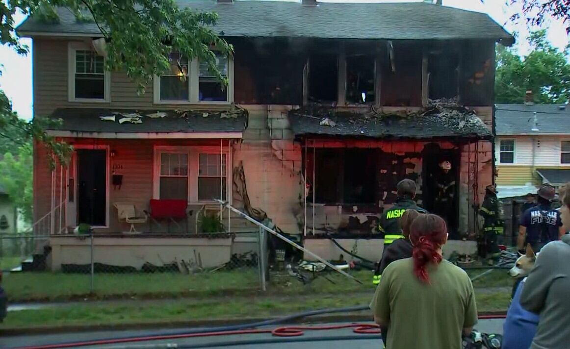 One person hospitalized after fire destroys half of duplex in Old Hickory