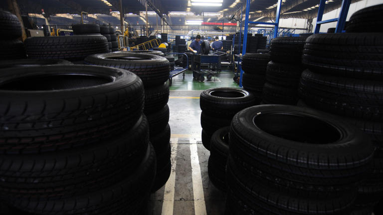 Who makes aircraft tires and how much do they cost?