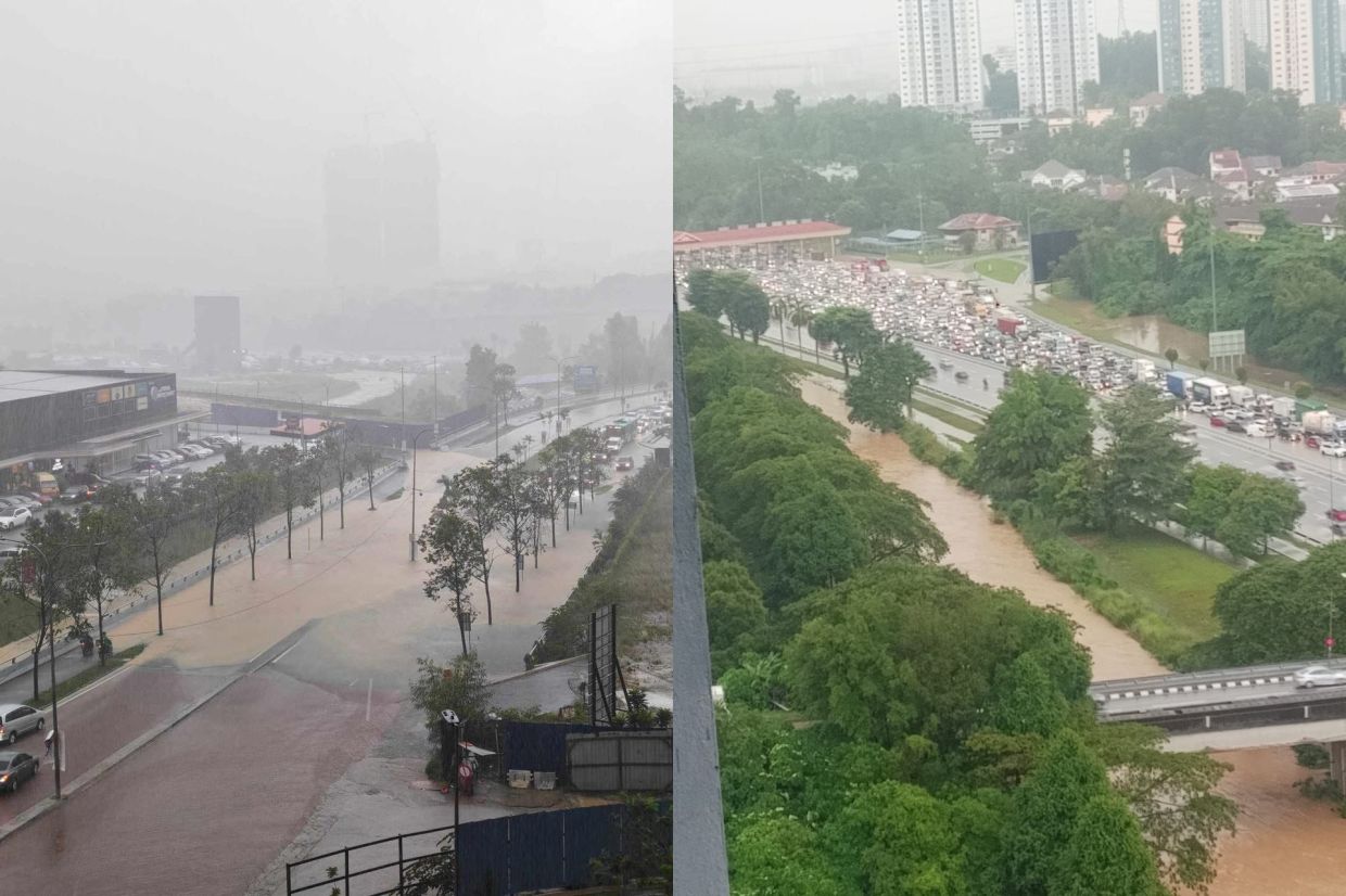 Heavy rain causes flash floods in parts of Petaling Jaya and Kuala Lumpur