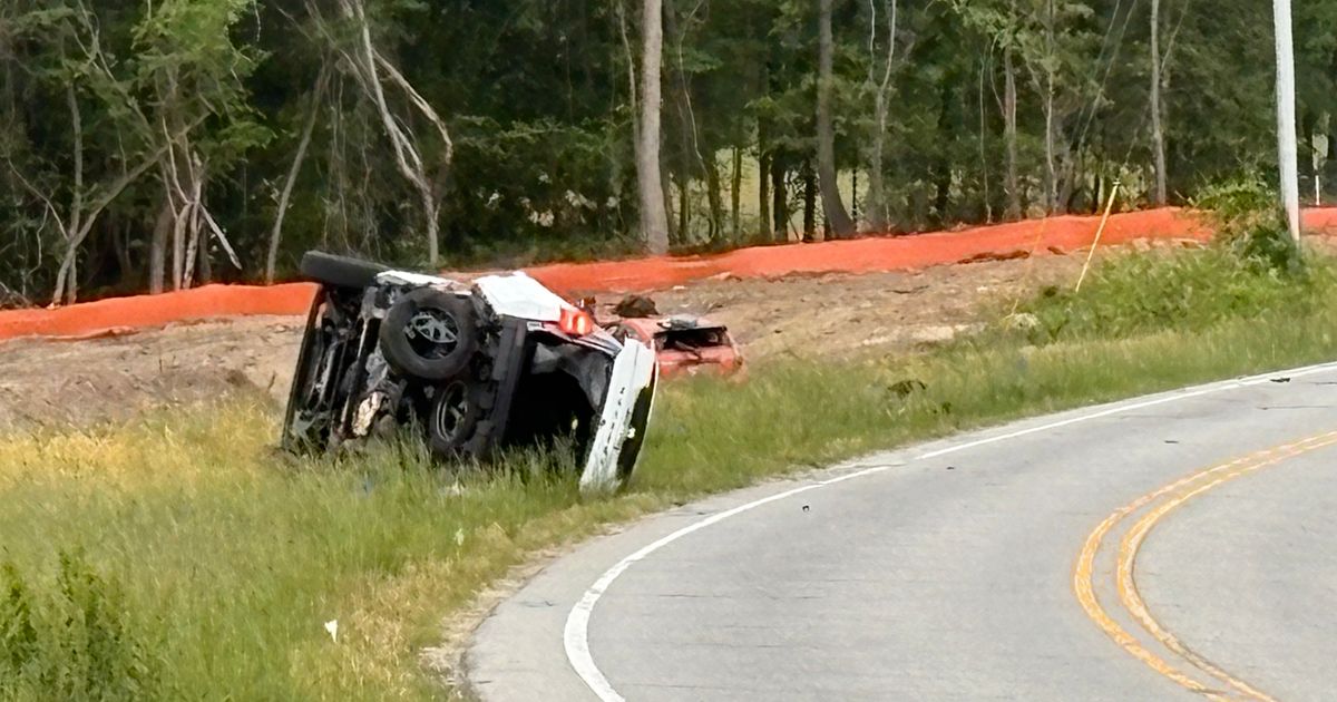 SUV flips on its side in crash near Poole Road in Wake County