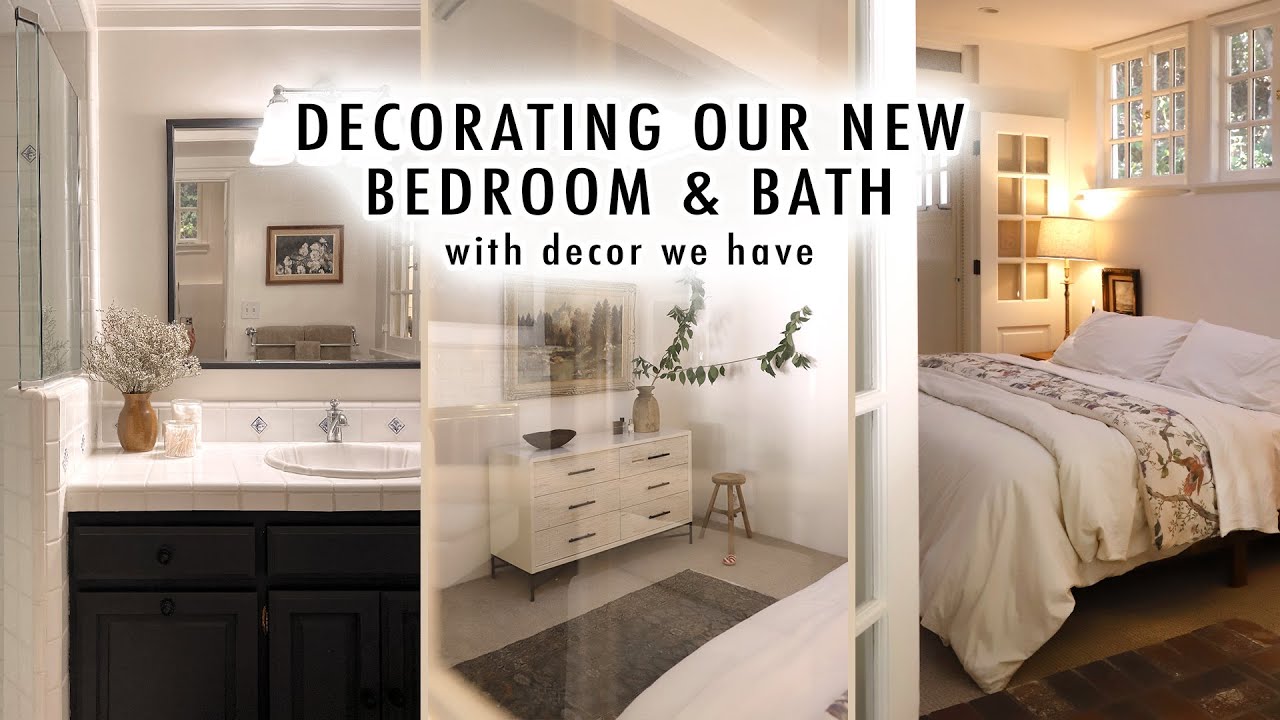 Revitalize your new bedroom and bath with existing decor