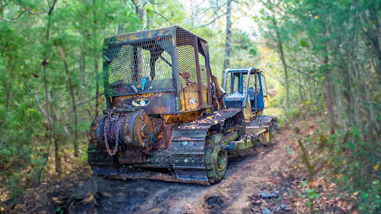 Recovering a dozer stuck for 30 years