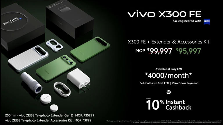 Vivo X300 FE with Snapdragon 8 Gen 5 processor, 6,500mAh battery ...