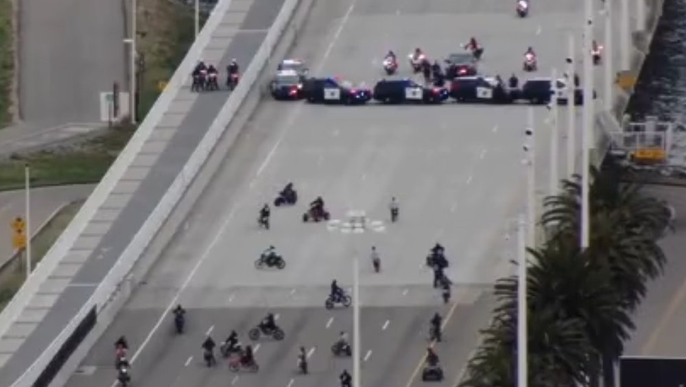 Major operation: Motorcycle gang surrounded by police