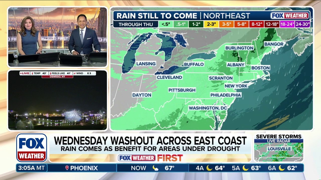 Massive cold front blasts Rockies with snow, East Coast washout and ...