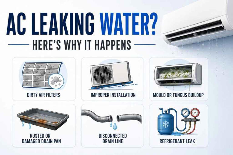 AC leaking water? Here’s why it happens and how to fix it