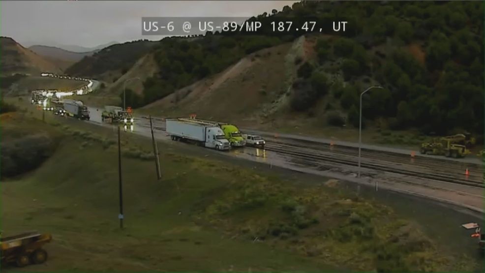 Crash involving three semi-trucks forces closure of US-6 in both directions