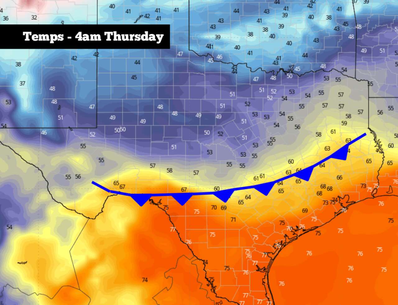 Next cold front will arrive in South Texas late Wednesday. Here's what ...