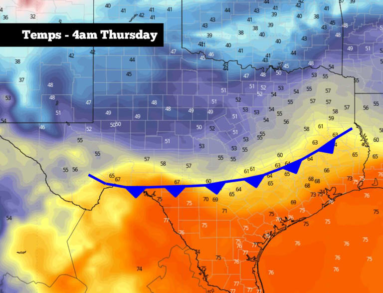Next cold front will arrive in South Texas late Wednesday. Here's what ...