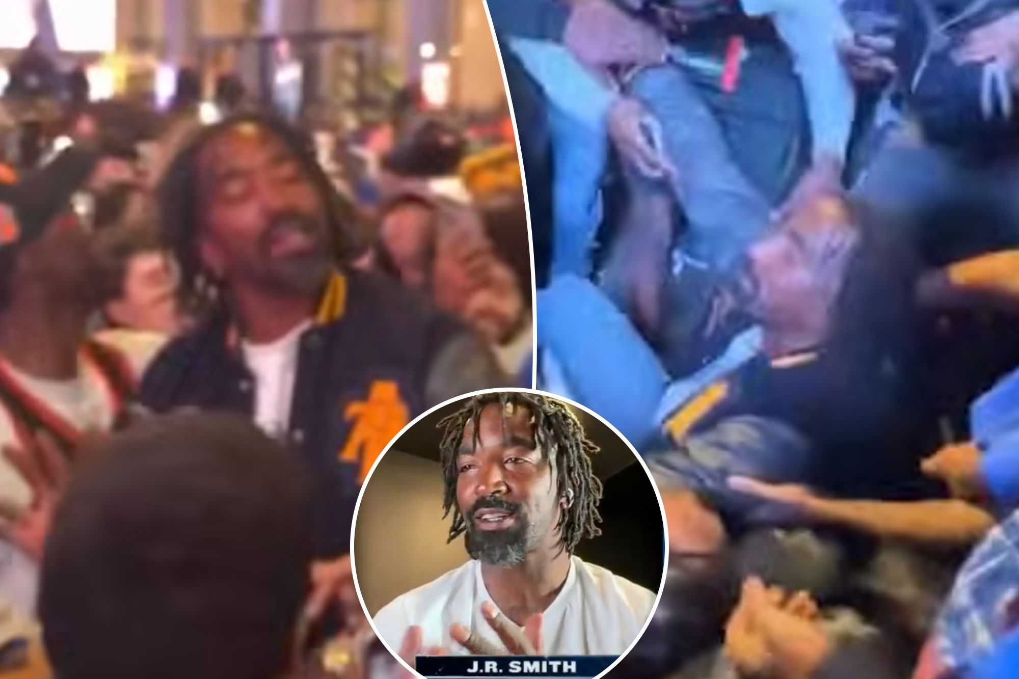 JR Smith explains 'worst part' about being knocked down by Knicks fans ...