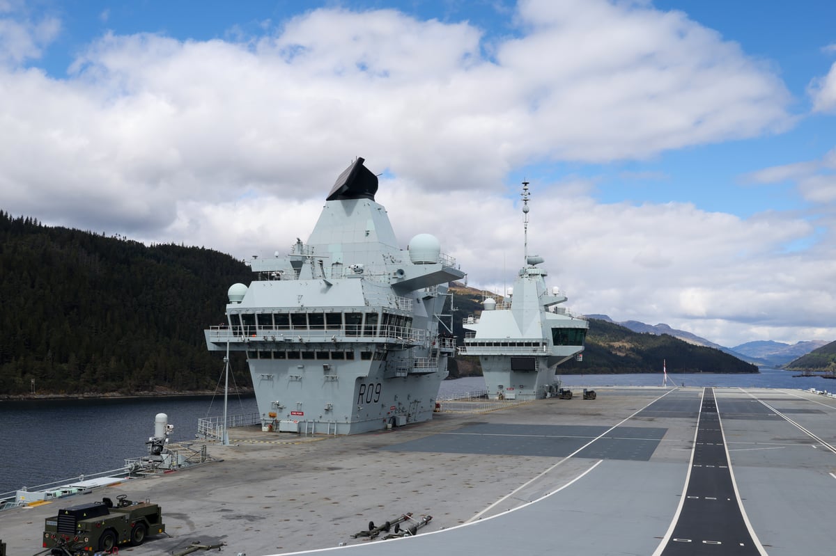 HMS Prince of Wales leads NATO drills after Russian ship shadowing