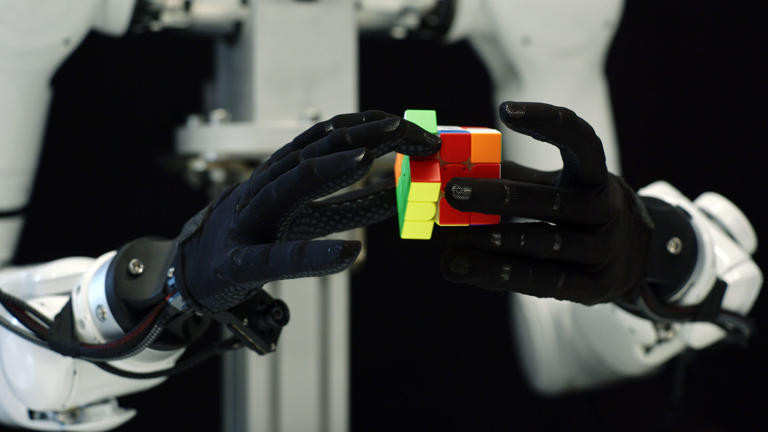 A robot hand wiping egg off its fingers is the most bizarrely human ...