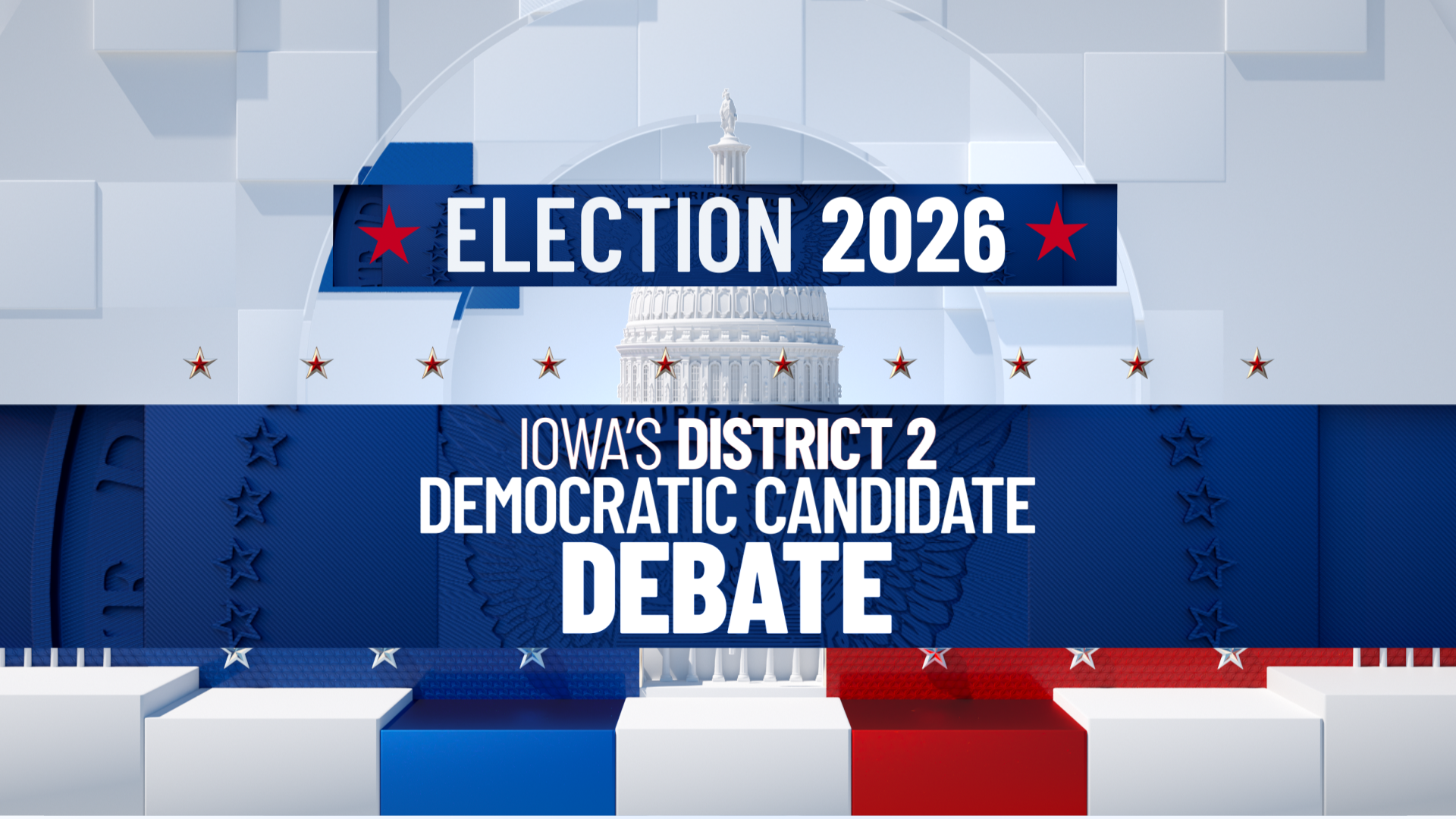 Live: KWQC, KCRG-TV9 host Democratic congressional forum