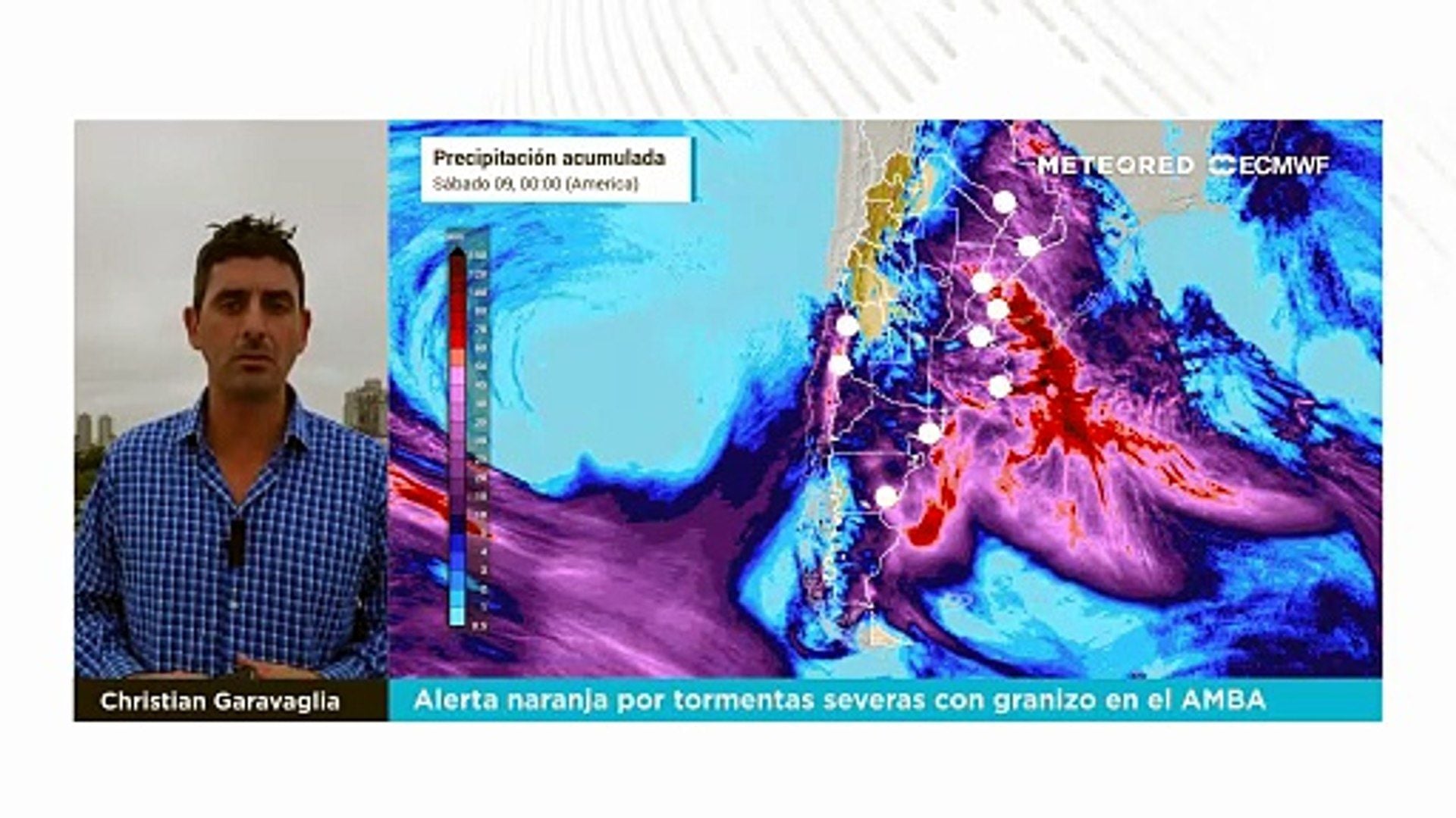 Alerta naranja por tormentas localmente severas con granizo en el AMBA ...