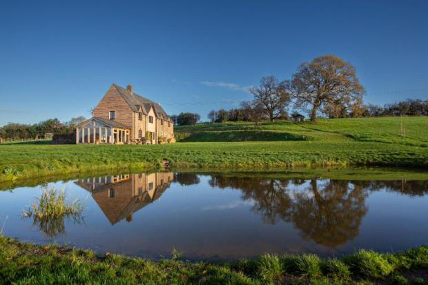 Charming £1.75m farm close to border between Wales and England on sale