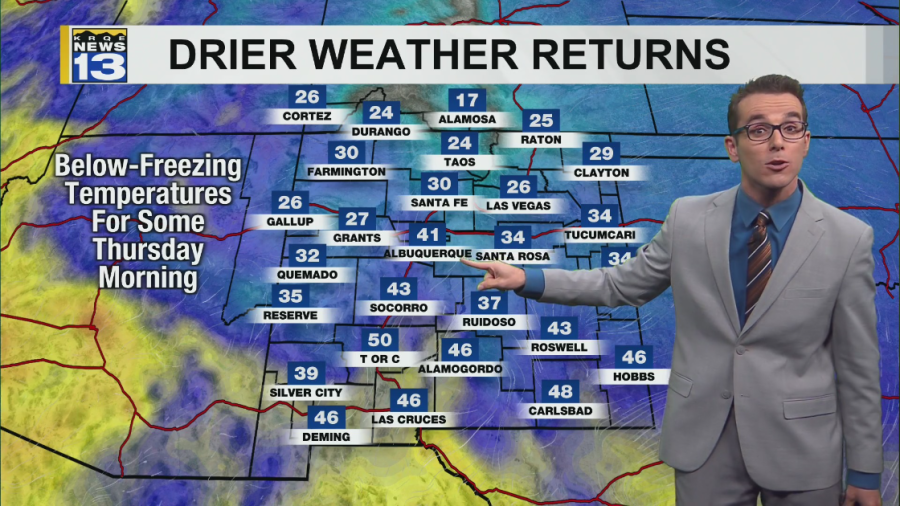 Leftover precipitation & chilly weather for many around New Mexico