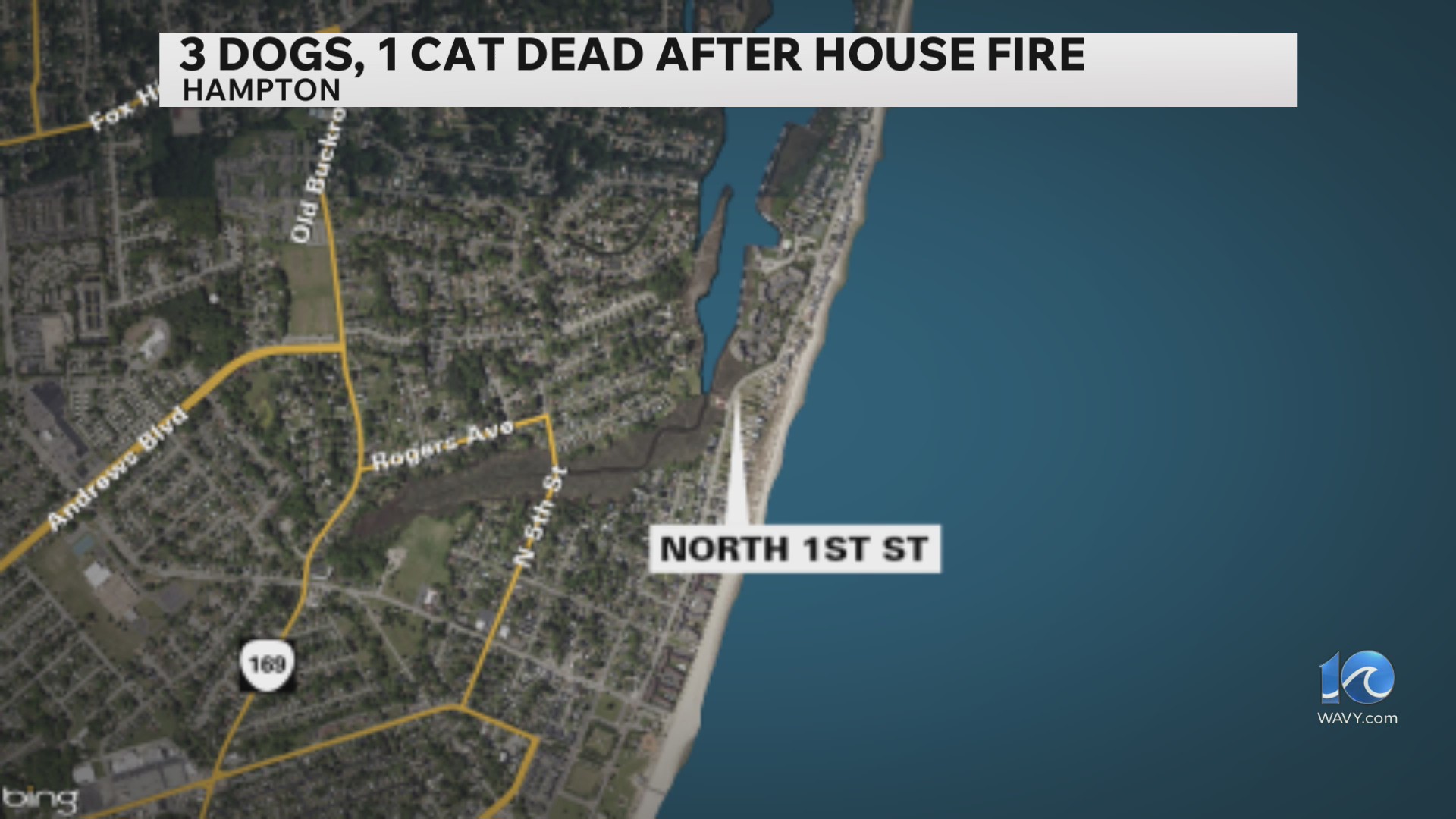HFR: 3 dogs, 1 cat die in residential fire on North 1st Street