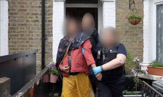 The arrest included a man and a woman.