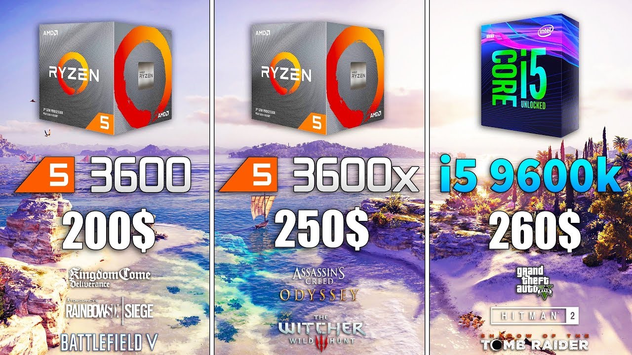 Ryzen 5 3600X Vs Ryzen 5 3600 Vs I5 9600K Test In 8 Games AA22wfaJ.img