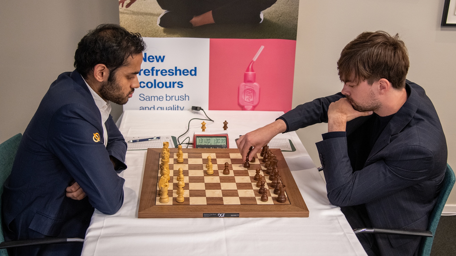 Image for Arjun Erigaisi moves to joint lead of TePe Sigeman after defeating Jorden van Foreest