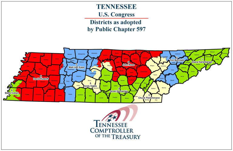 Tennessee Republicans release proposed new congressional map amid ...
