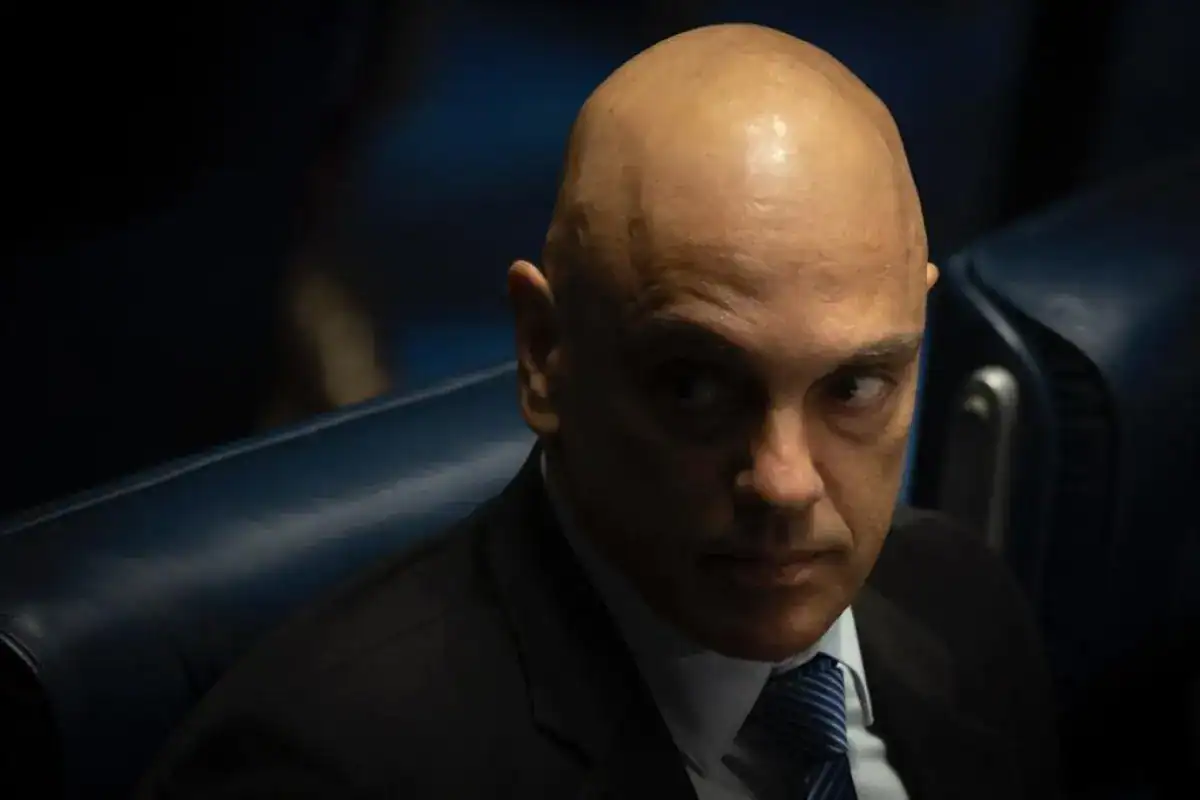 Ministro Alexandre de Moraes no plenário do STF (Foto: Instagram)
